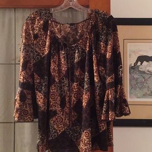 Peasant bell sleeve top